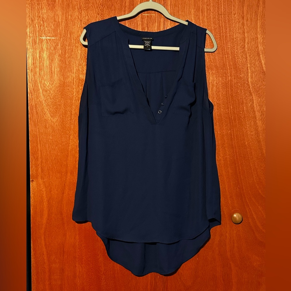 Torrid Navy Sleeveless Top